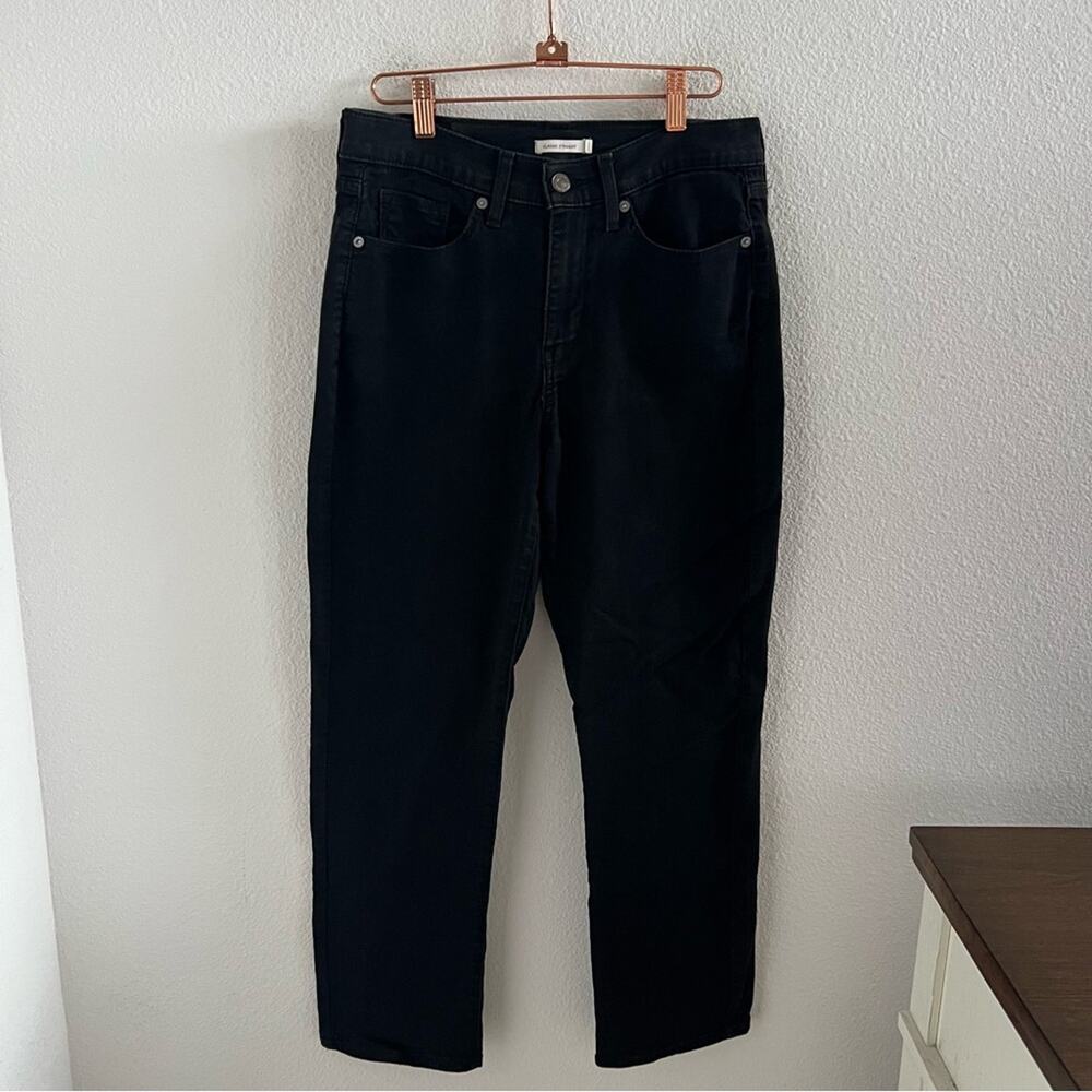 Levi's Classic Straight Black Pants Denim Jean Classic Straight 8